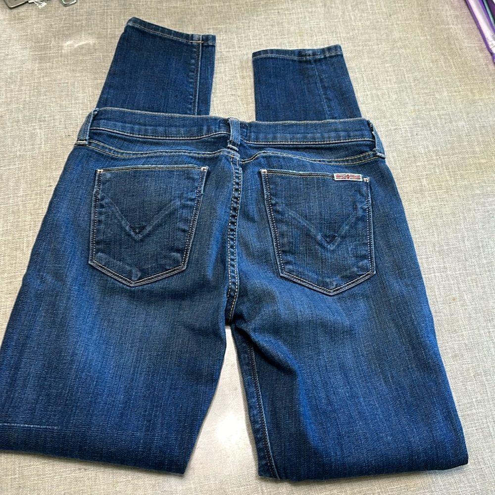 Hudson Krista Low-Rise Skinny Ankle Jeans Dark Blue Sz 26